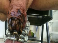 More fun watching maggots devour my cock